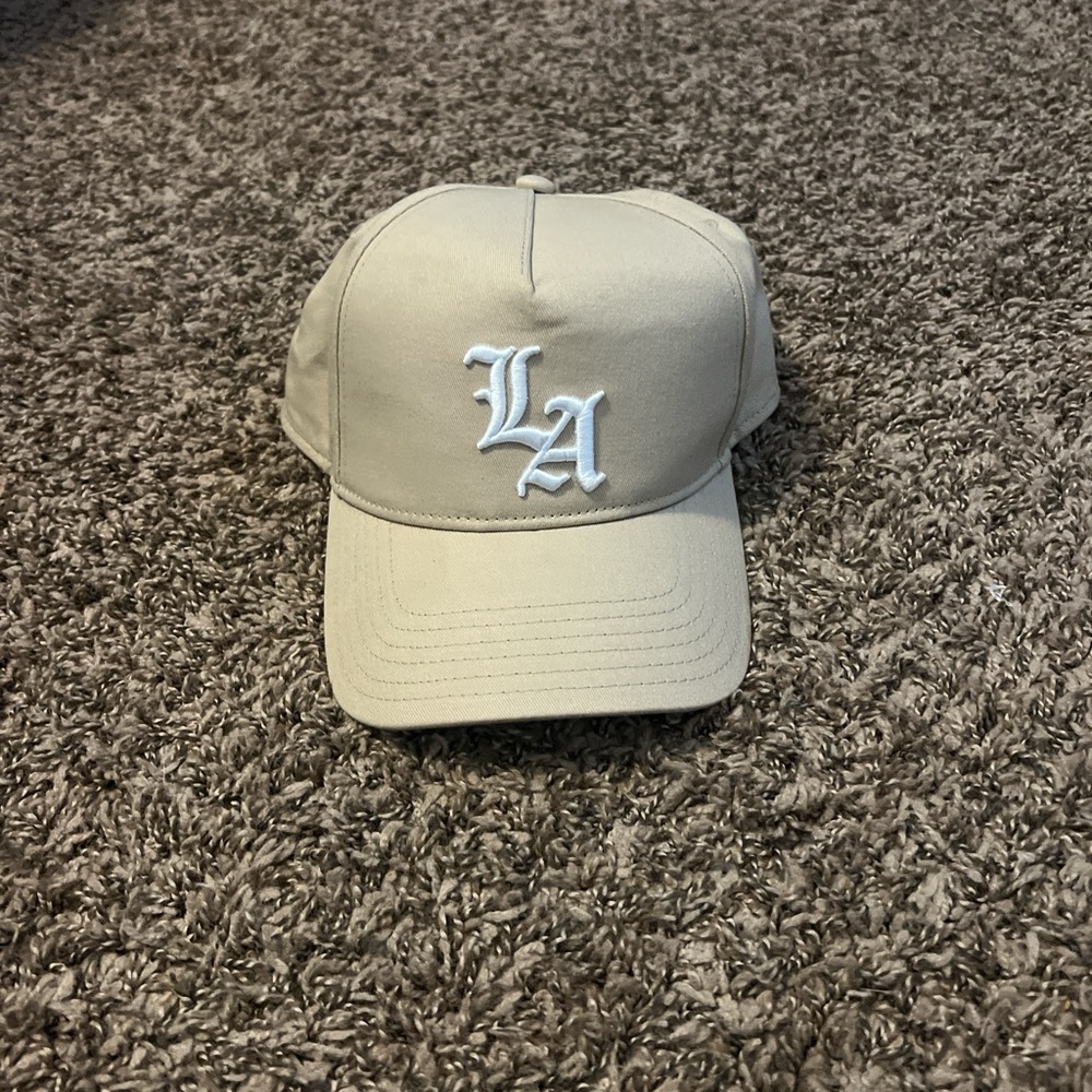 Cotton On Tan Baseball Cap with White Embroidery